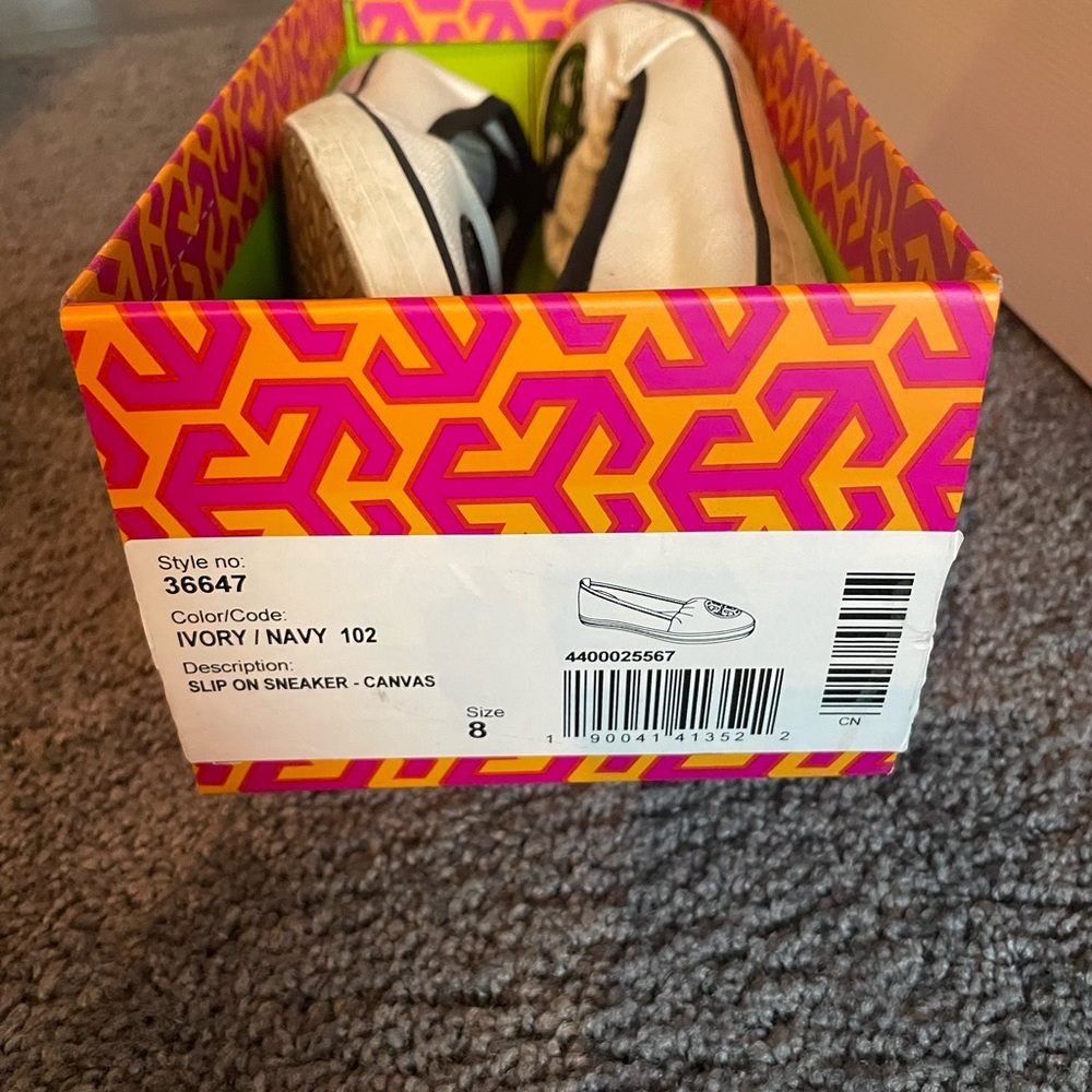 Tory Burch Slip-on sneaker - canvas, size 8